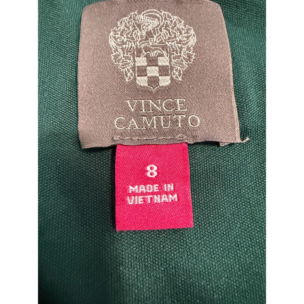 Vince Camuto Velvet Cowl Neck Bodycon Mini Dress sz 8 Old Hollywood Glam Green - Picture 3 of 8